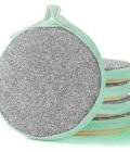 5pcs Double Sides Cleaner | Double-Sided Cleaning Brush Stainless Steel Sponge Dishwashing Brush | Sponge Cleaning Kitchen Tools