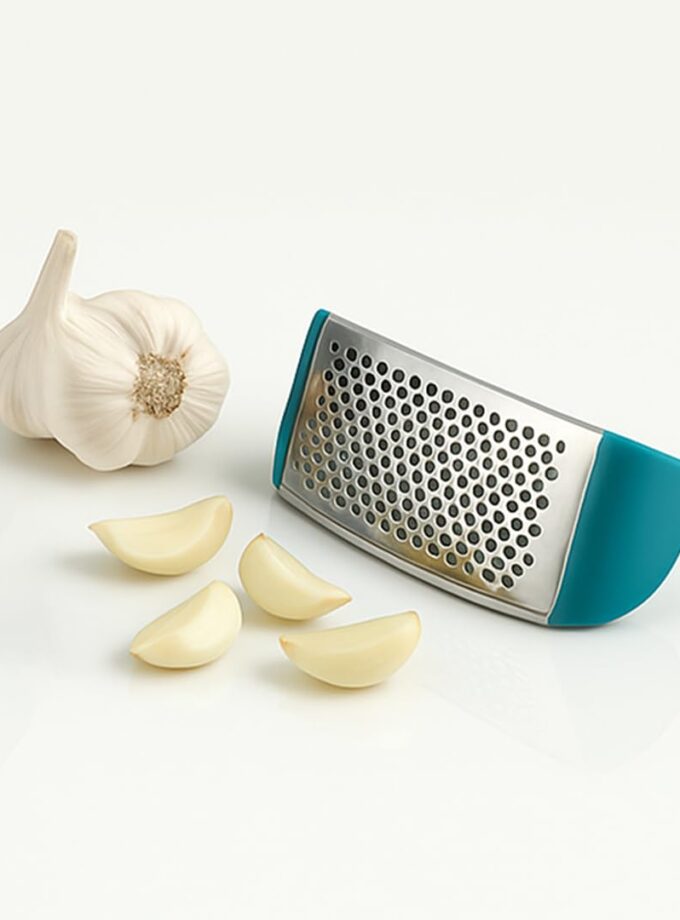 Kitchen Stainless Steel Garlic Press with Ergonomic Handle