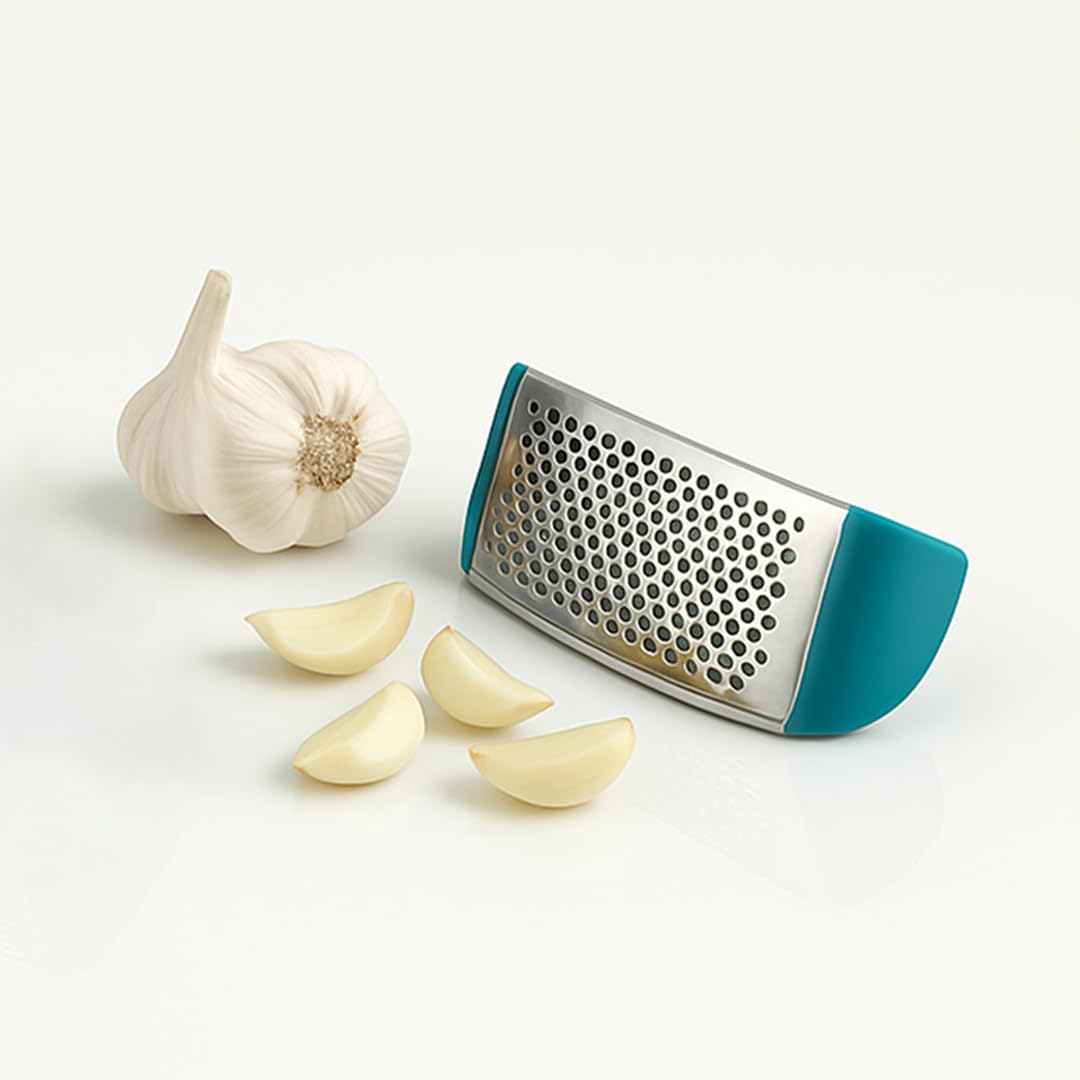 Kitchen Stainless Steel Garlic Press with Ergonomic Handle