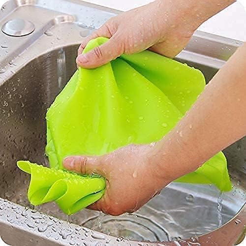 Silicon Fondant Rolling Mat or Silicone Baking Sheet Large with Measurements Stretchable for Kitchen Roti Chapati Cake Pad