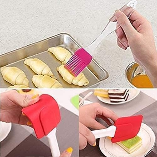 Silicone Kitchen Brush and Spatula Set – Heat Resistant Cooking Tools for Baking & Food Preparation - Image 3