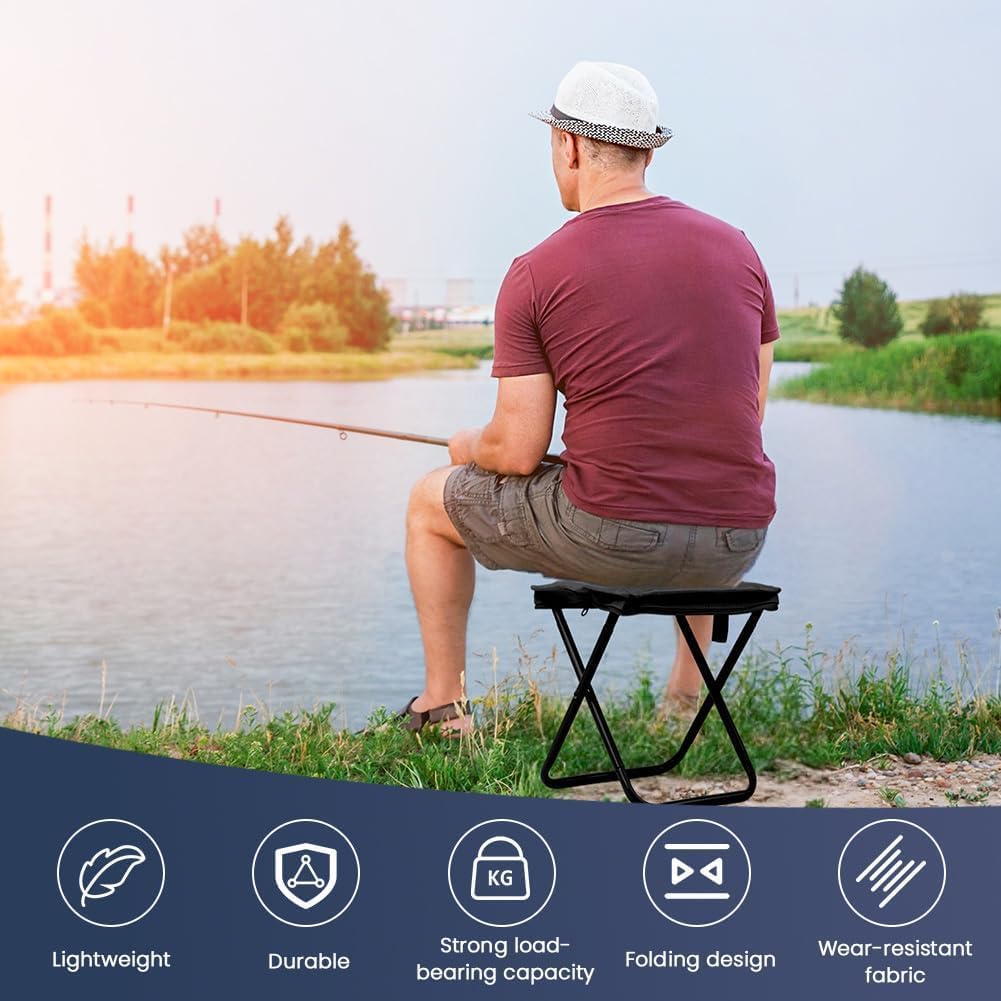 Folding Stool, Mini Outdoor Camping Stool for Travel, Picnic - Image 5