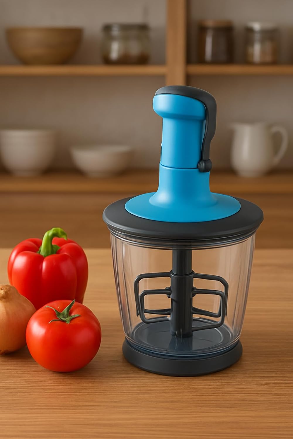 Manual Hand Press Push Chopper - Image 4