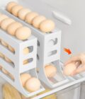 Egg Dispenser Automatic Rolling Egg Tray Organizer