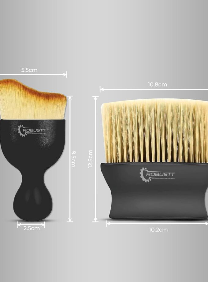 Interior Cleaning Brush Combo 2 Pcs – Multipurpose Car AC Vent, Dashboard & Laptop Keyboard Dust Cleaner, Soft Bristle Brush for Dirt & Dust Removal, Auto Detailing & Electronics Cleaning Kit