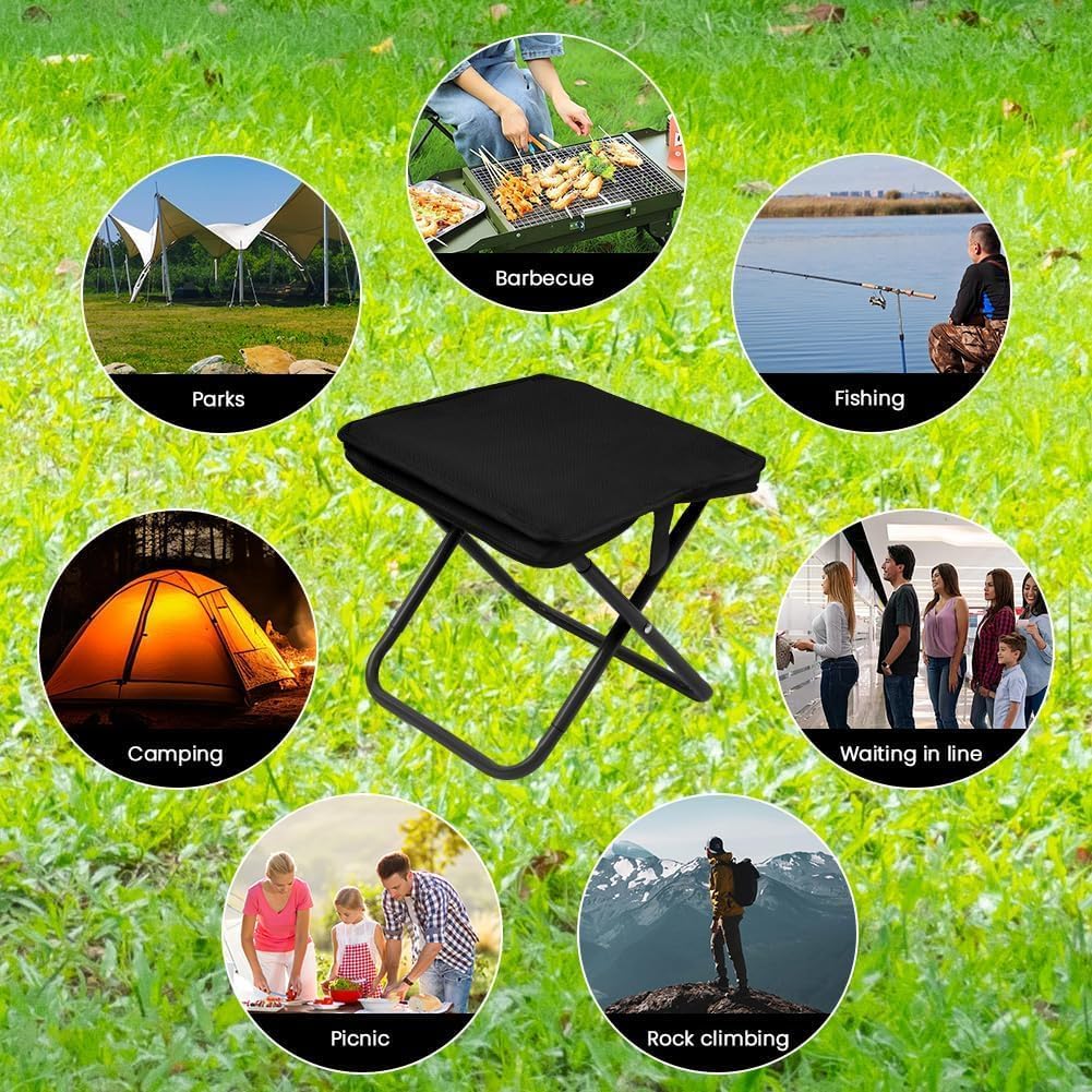 Folding Stool, Mini Outdoor Camping Stool for Travel, Picnic - Image 7