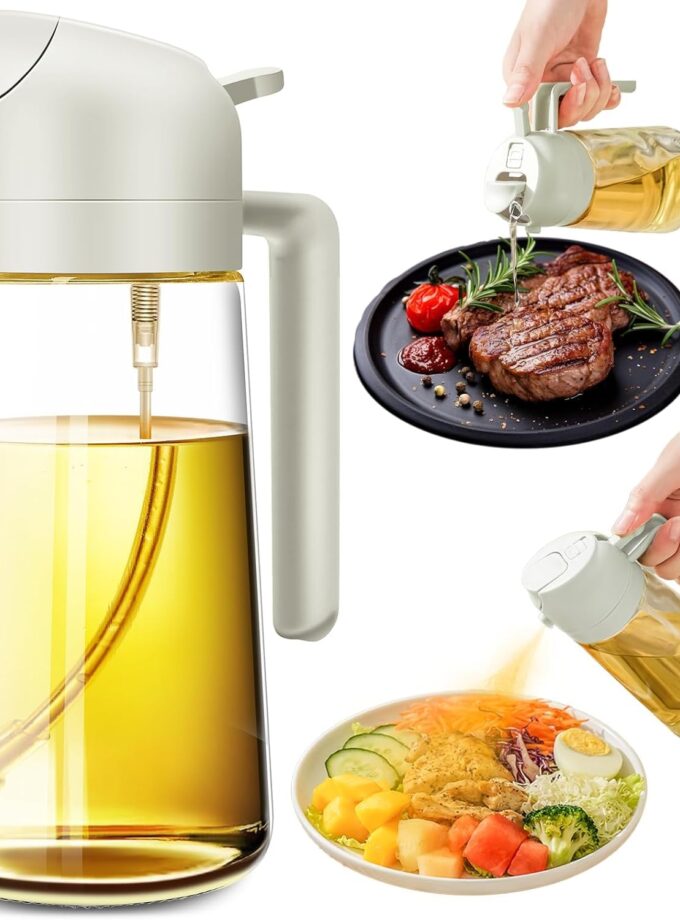 Glass Oil Bottle with Mist Spray